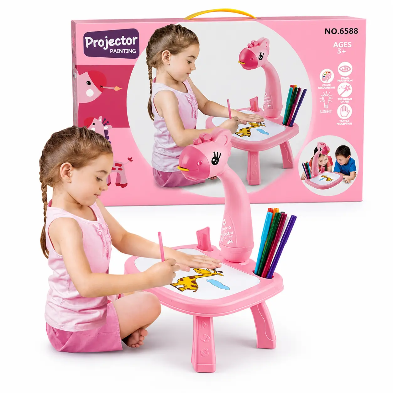 Little Hands Educational Drawing Projector Table for Kids